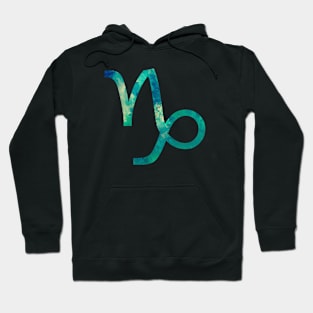 Capricorn Zodiac Watercolor Design Hoodie